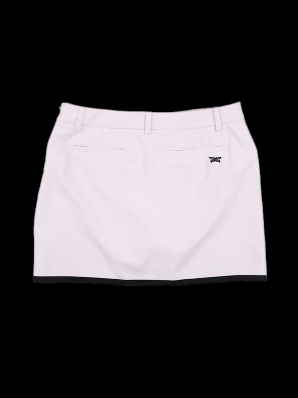 로고배색 언발스커트