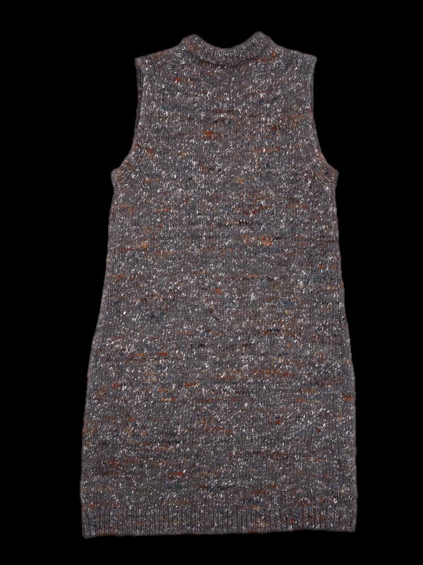 니트 민소매 롱가디건