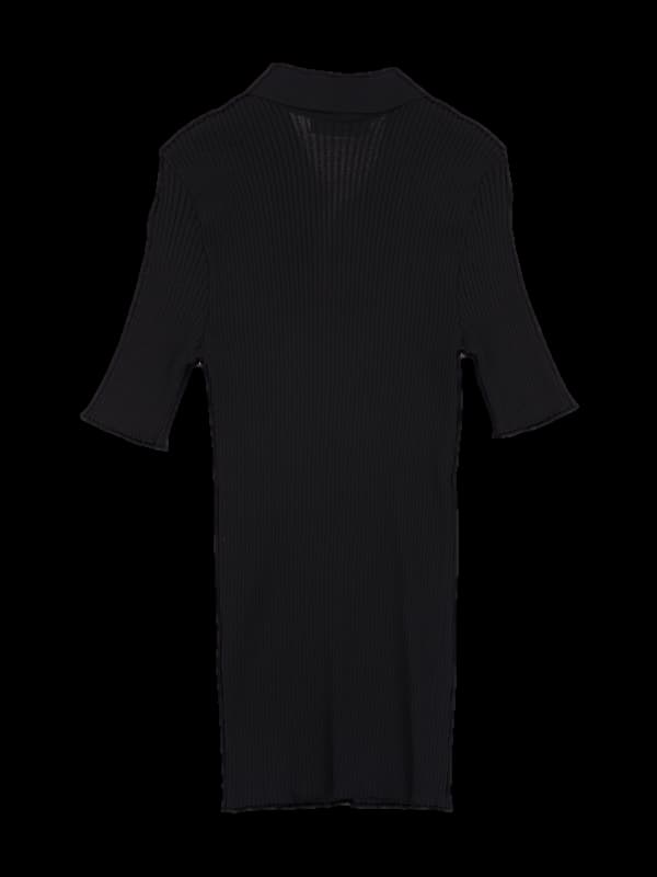 로고 카라 골지 반팔