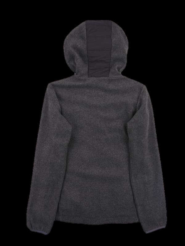 로고 다운 후드집업