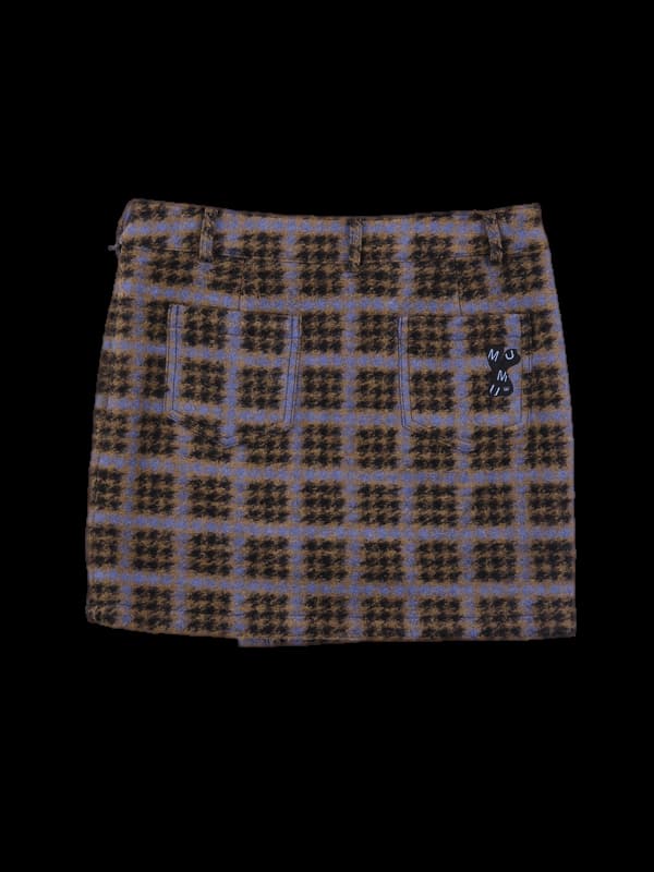 로고 울 스커트