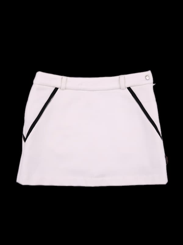 로고 기모 스커트