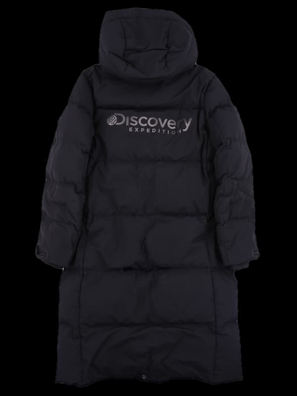 로고 방풍 롱 패딩