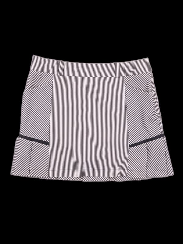 로고 스트라이프 스커트