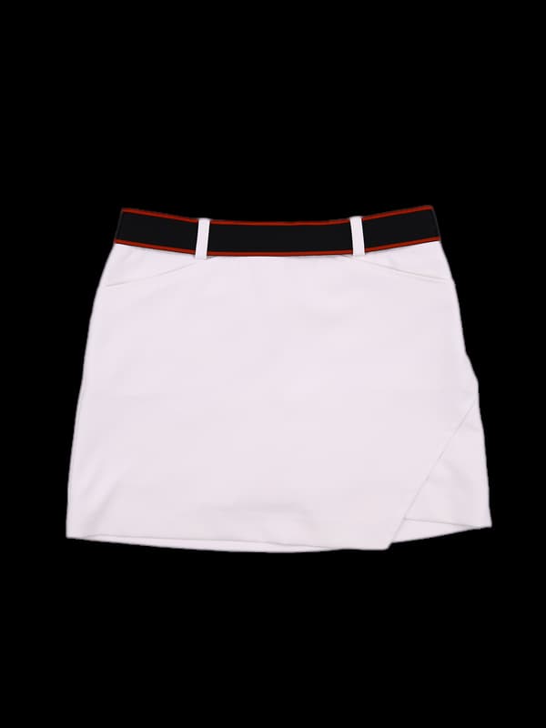 로고 밴딩 언발 스커트