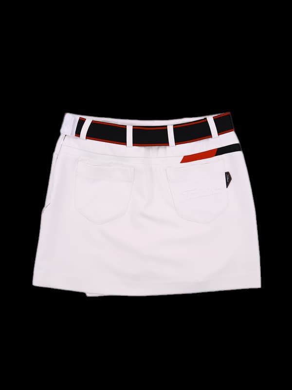 로고 밴딩 언발 스커트