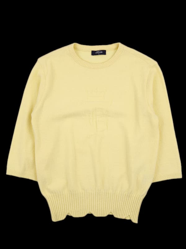 코튼 로고 7부 긴팔