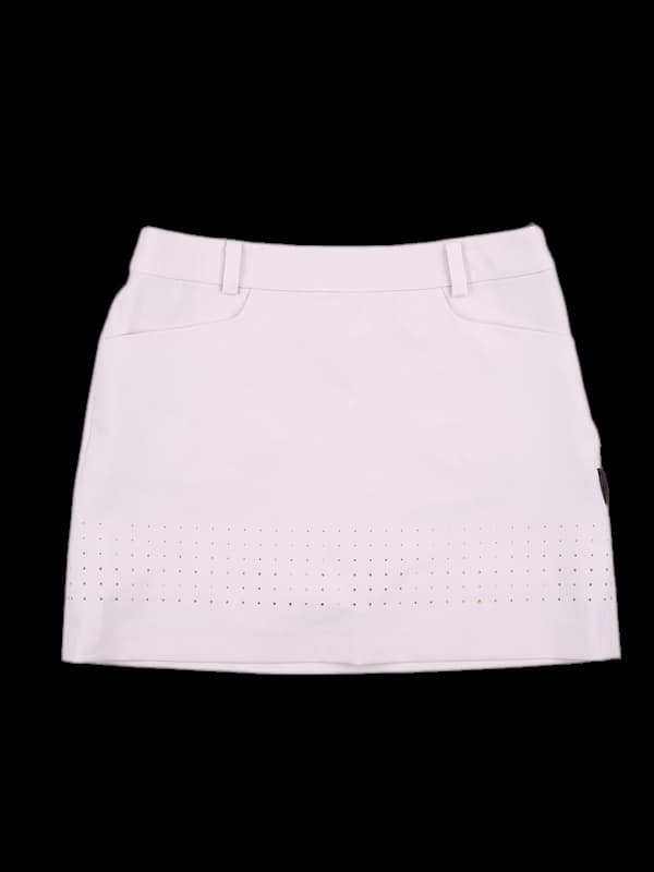 로고 도트 패턴 스커트
