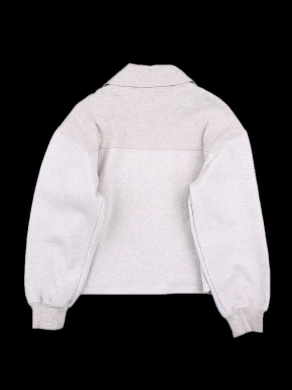 코튼 하프집업 맨투맨