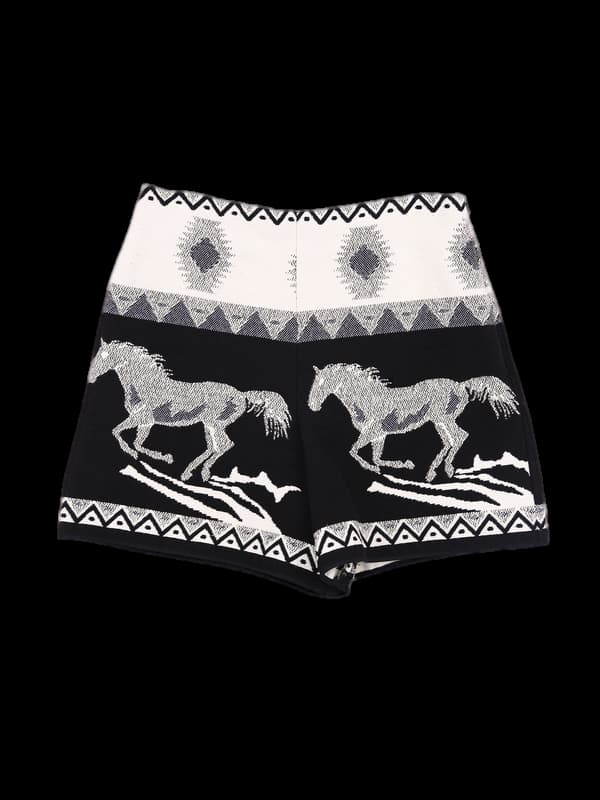 패턴 코튼 반바지