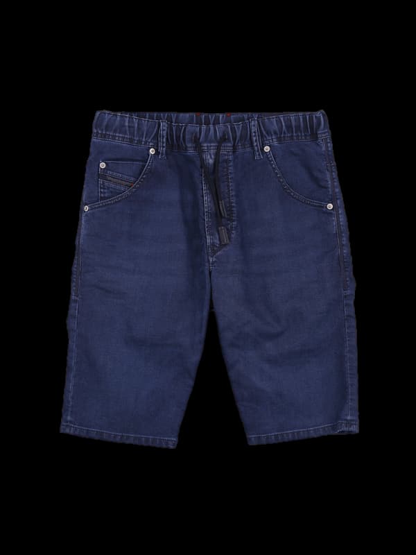 밴딩 데님 반바지