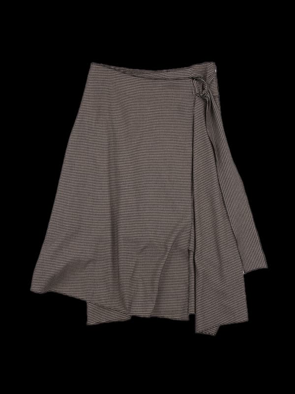 체크 랩 스커트
