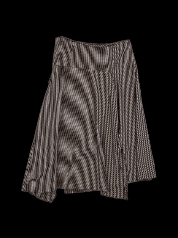 체크 랩 스커트