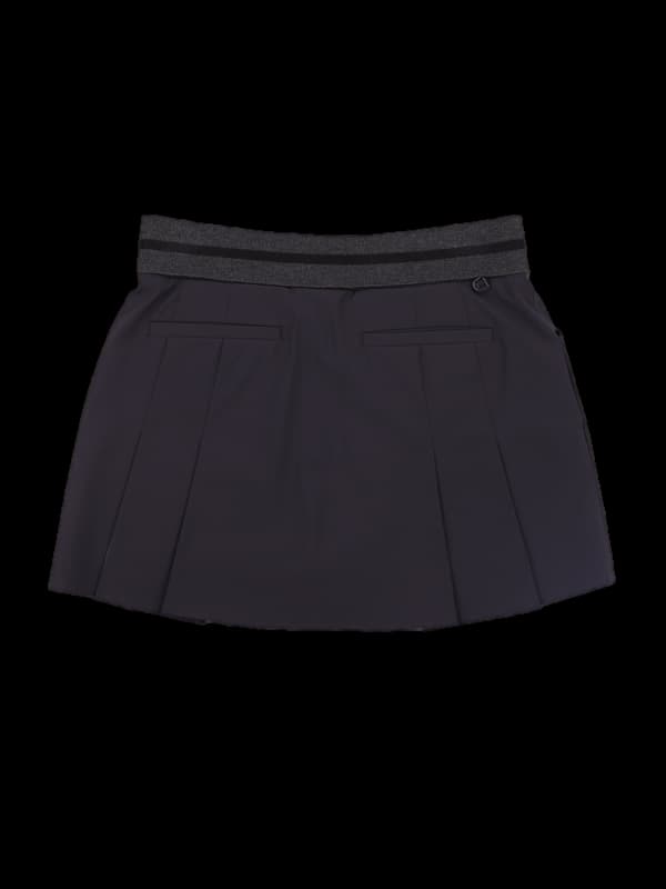 밴딩 로고 주름스커트