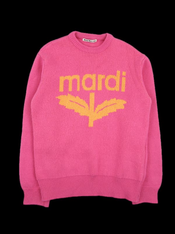 로고 긴팔 니트