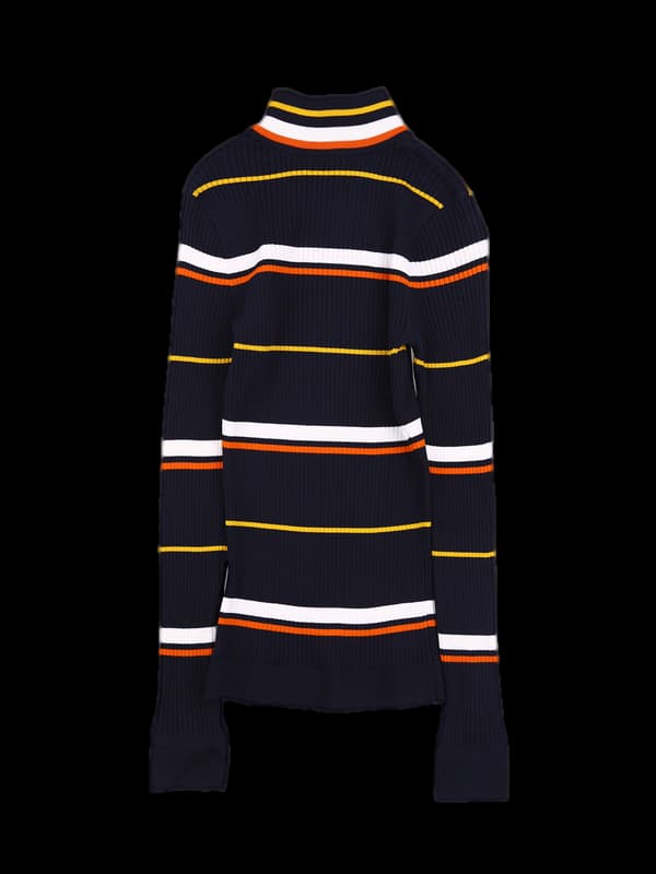 하이넥 골지 니트