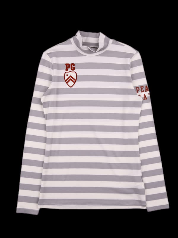 스트라이프 목폴라 티