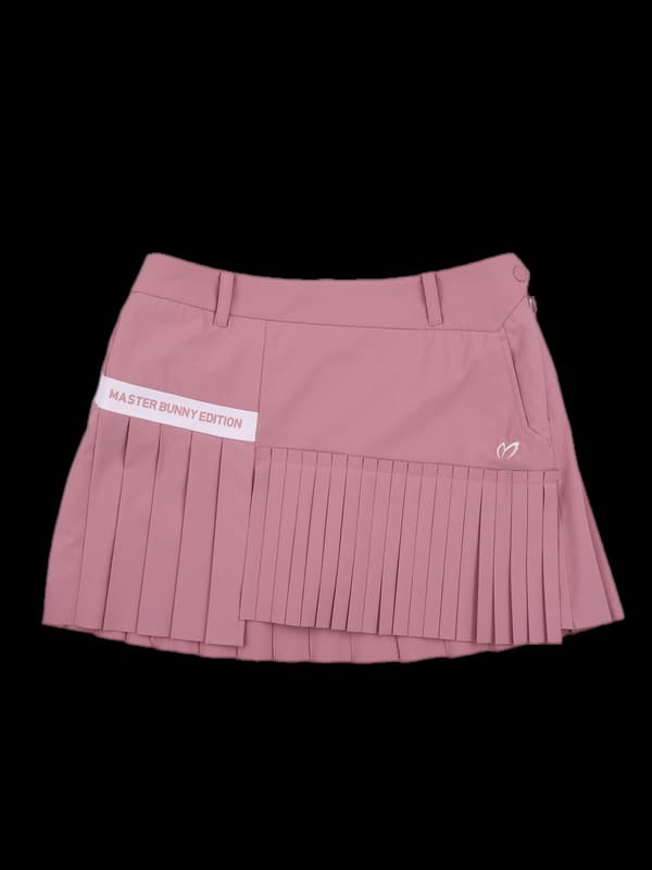 언밸런스 플리츠 스커트