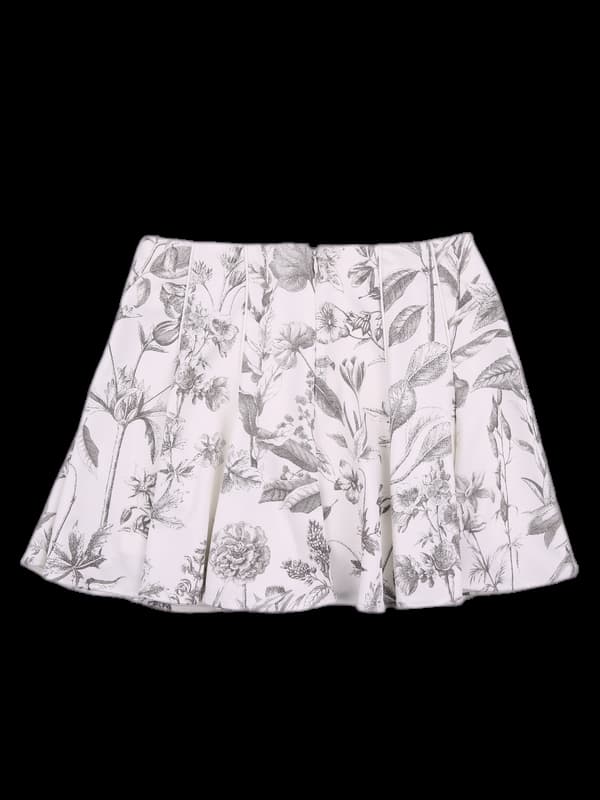 플라워 플레어 스커트