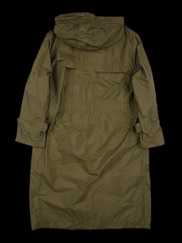 후드 스트링 레인 코트