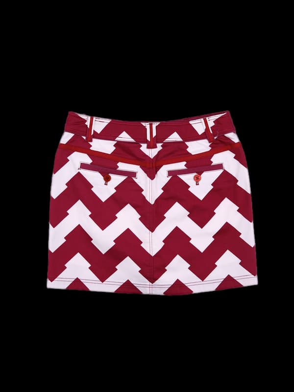 로고 패턴 미니스커트