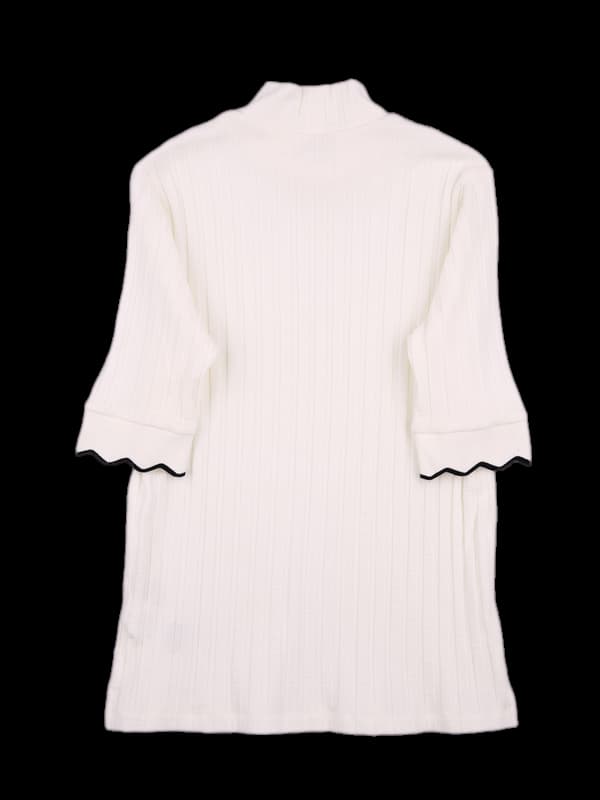 골지 하이넥 반팔니트