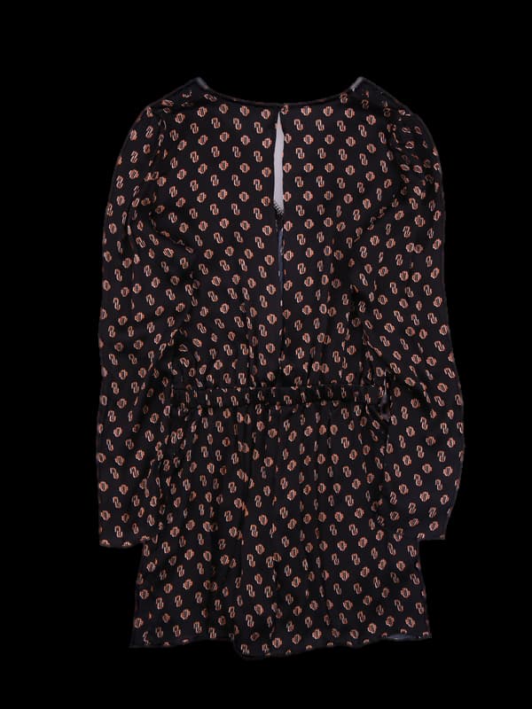 실크 패턴 점프수트