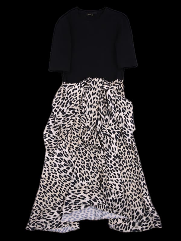 호피 패턴 원피스