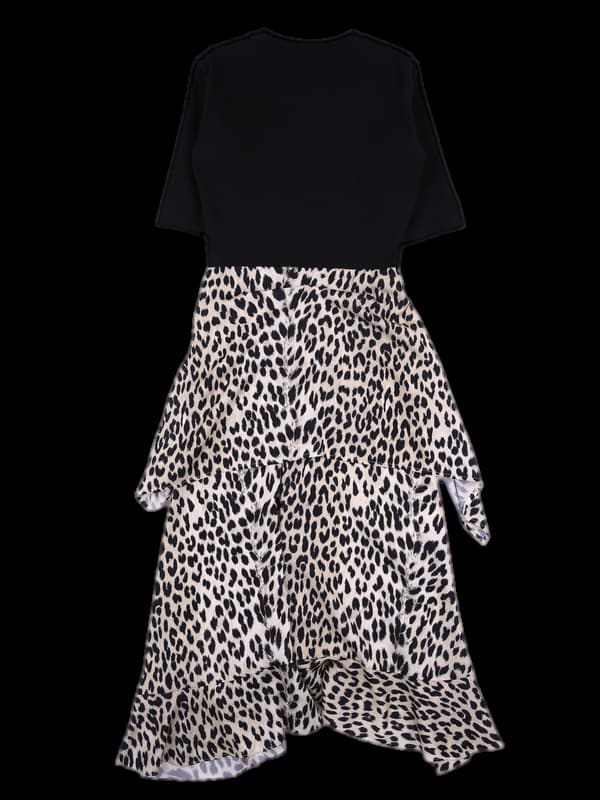 호피 패턴 원피스