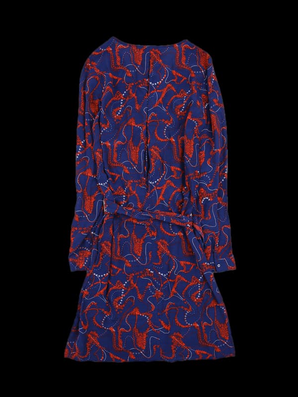 레이온 패턴 원피스