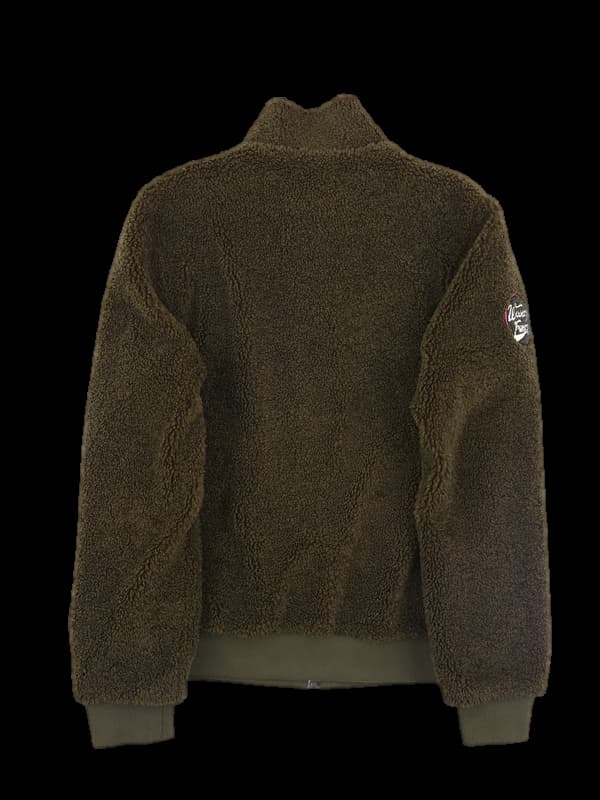 로고 플리츠 방풍 집업