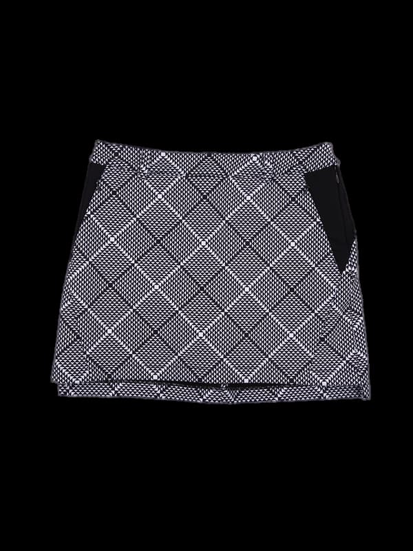 패턴 사선 기모스커트