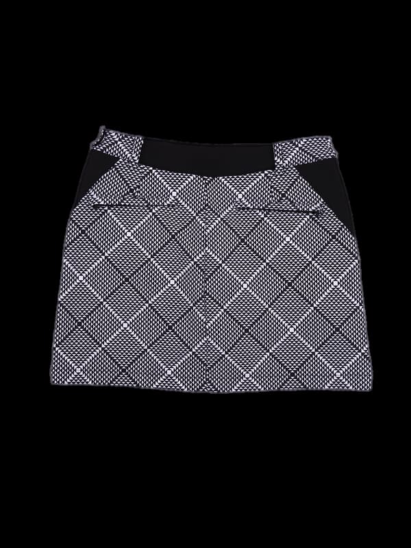 패턴 사선 기모스커트