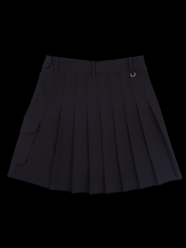 포켓 플리츠 스커트