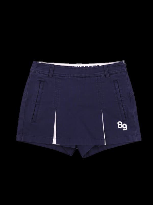 코튼 주름 스커트 팬츠