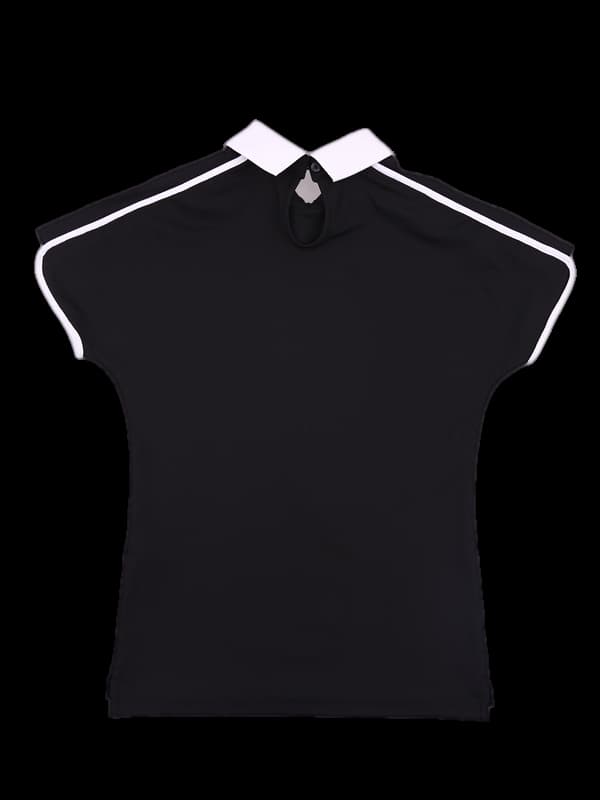 로고 배색 카라 반팔