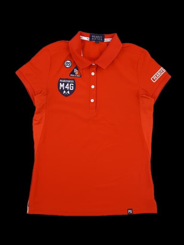 로고 카라 슬림 반팔