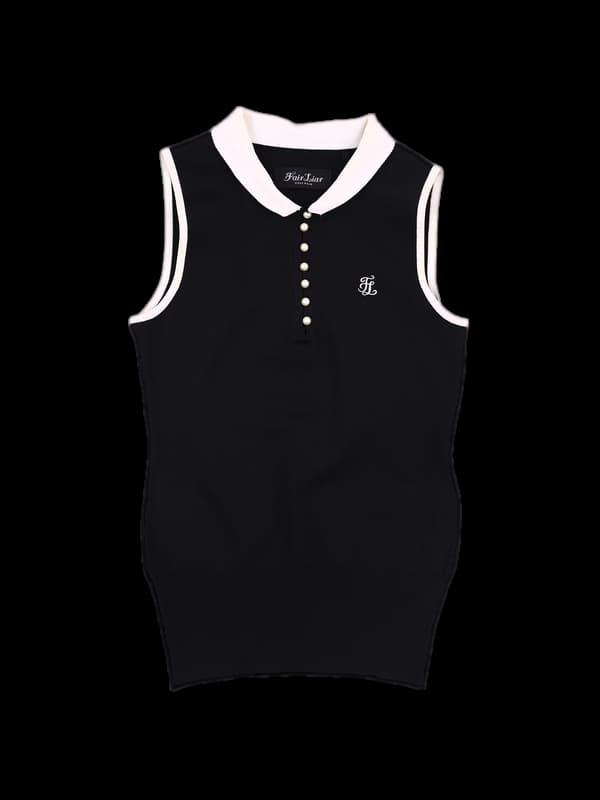 진주 포인트 민소매