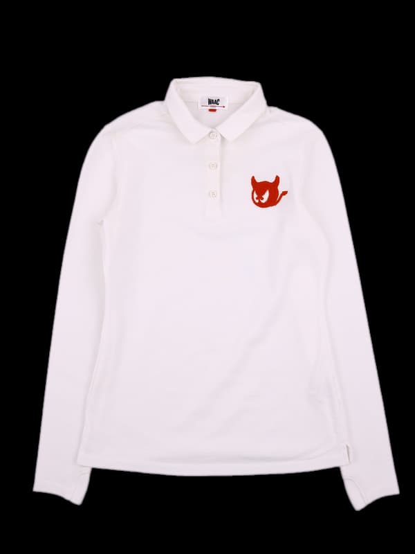 로고 패치 긴팔 카라티