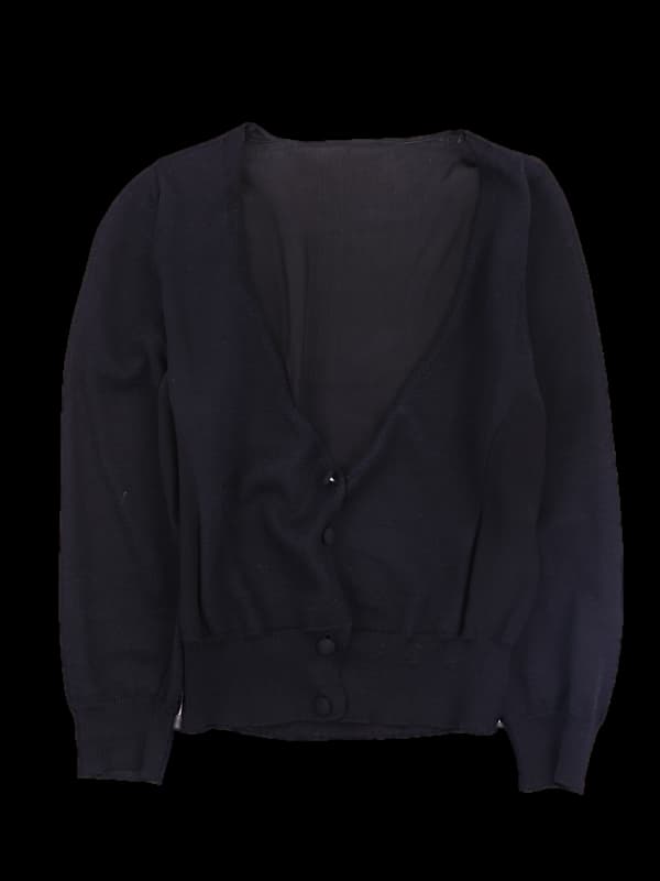 실크 브이넥 가디건