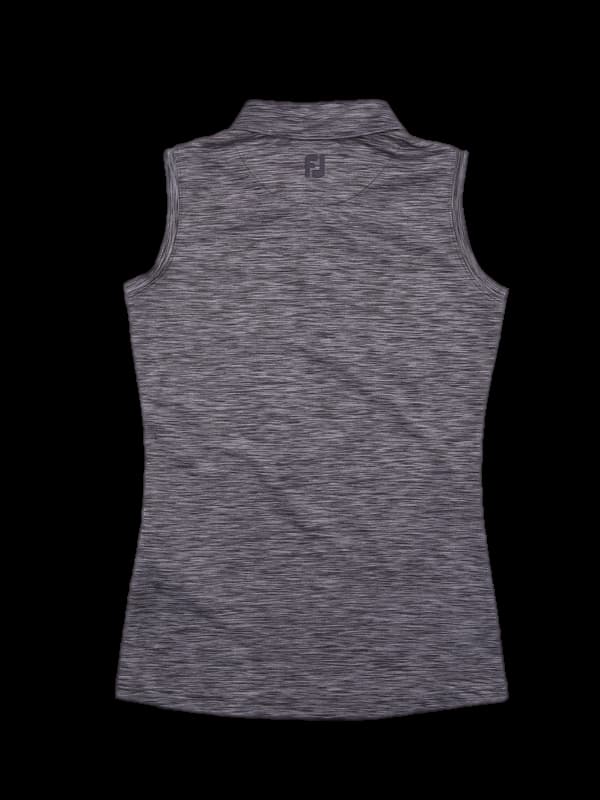 패턴 카라 민소매