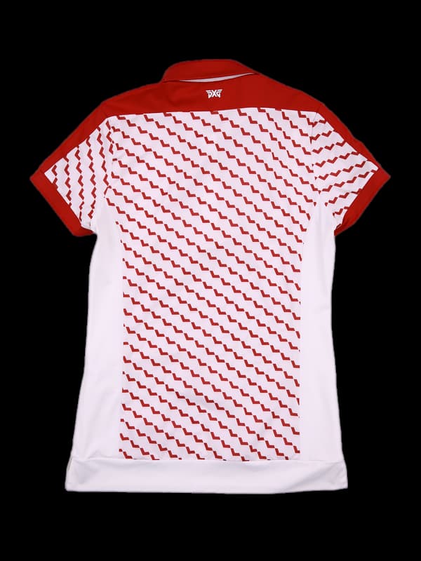 하트 패턴 카라 반팔