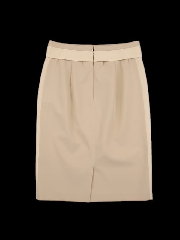 실크 미디 스커트