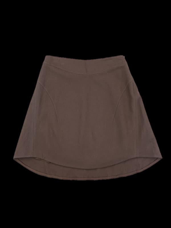 울 플레어 스커트