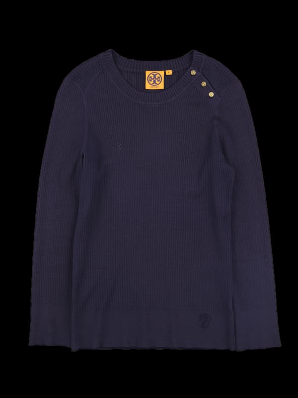 골지 단추포인트 긴팔