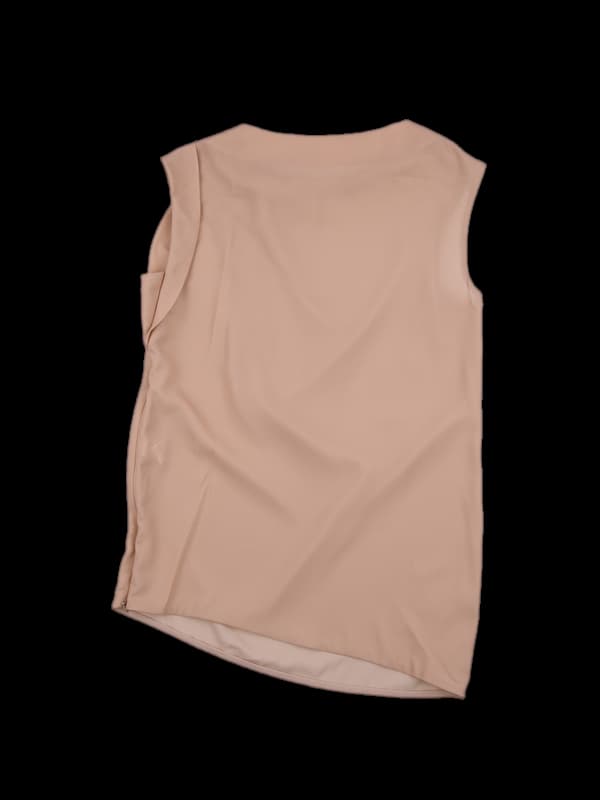 쉬폰 꼬임 민소매 블라우스