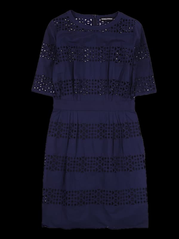 코튼 반팔 시스루 원피스