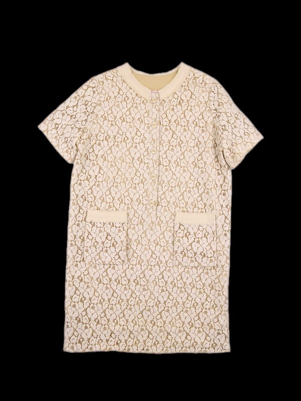 코튼 플로어 레이스 원피스