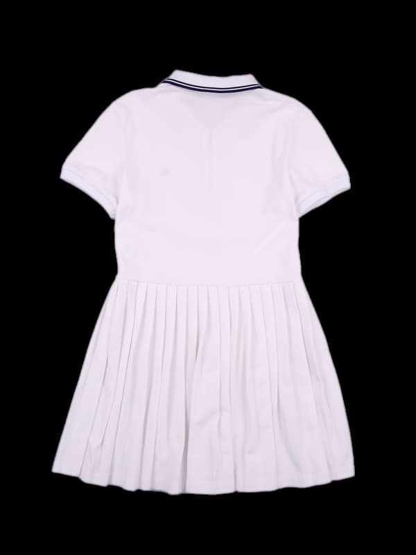 코튼 반팔 플리츠 원피스