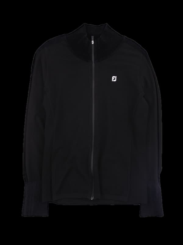 하이넥 니트 긴팔집업